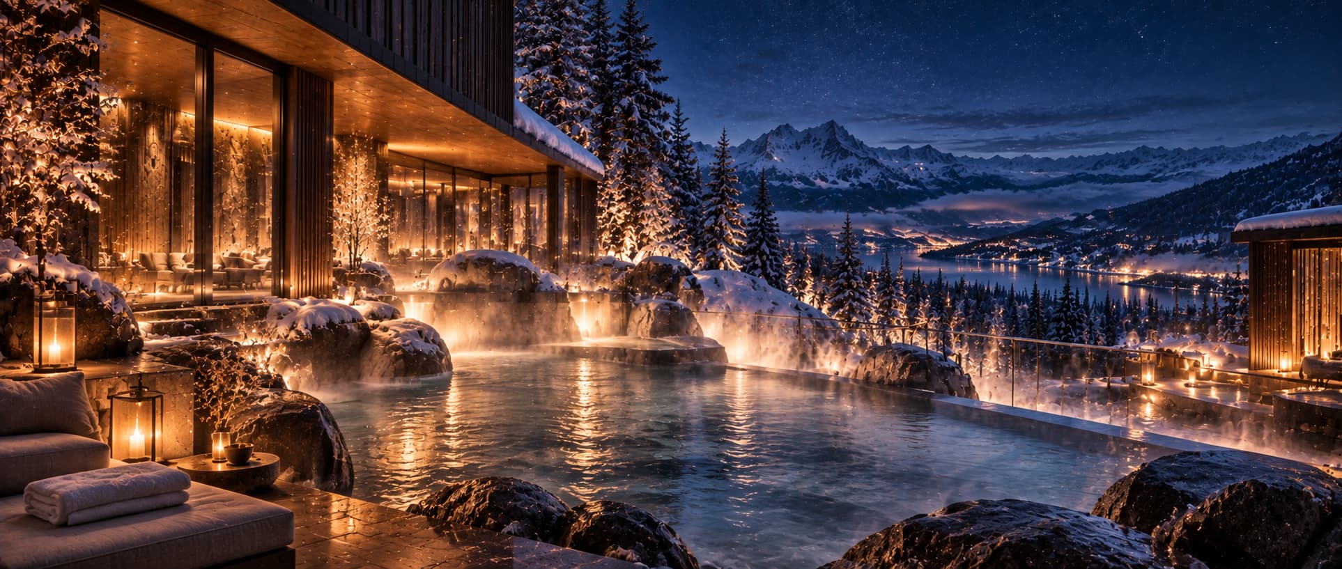 NORTHの夜のスパ
